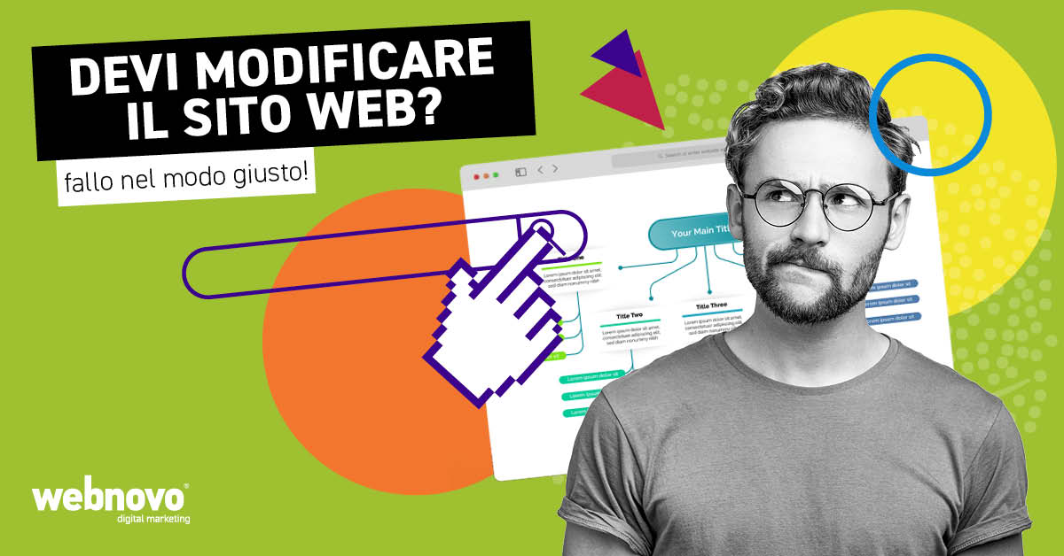 Come modificare il sito web
