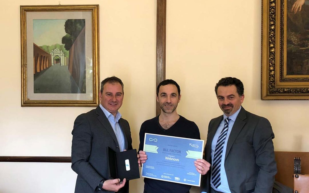Banda Ultra Larga: menzione speciale per Webnovo “Bul Factor – Largo al talento”